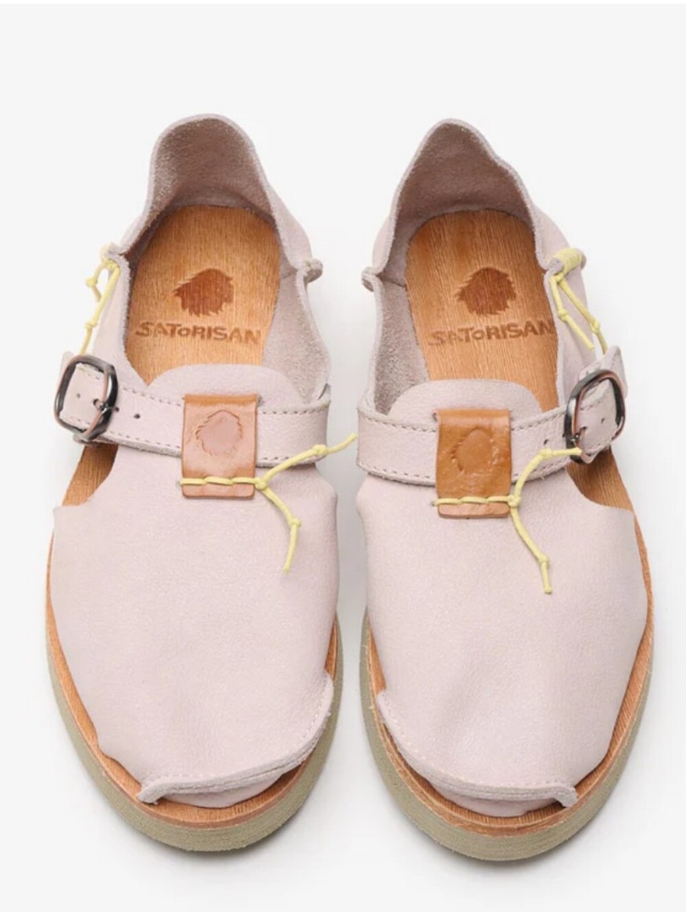Satorisan Cream Leather Mary Jane Loafers Size 40 (9)